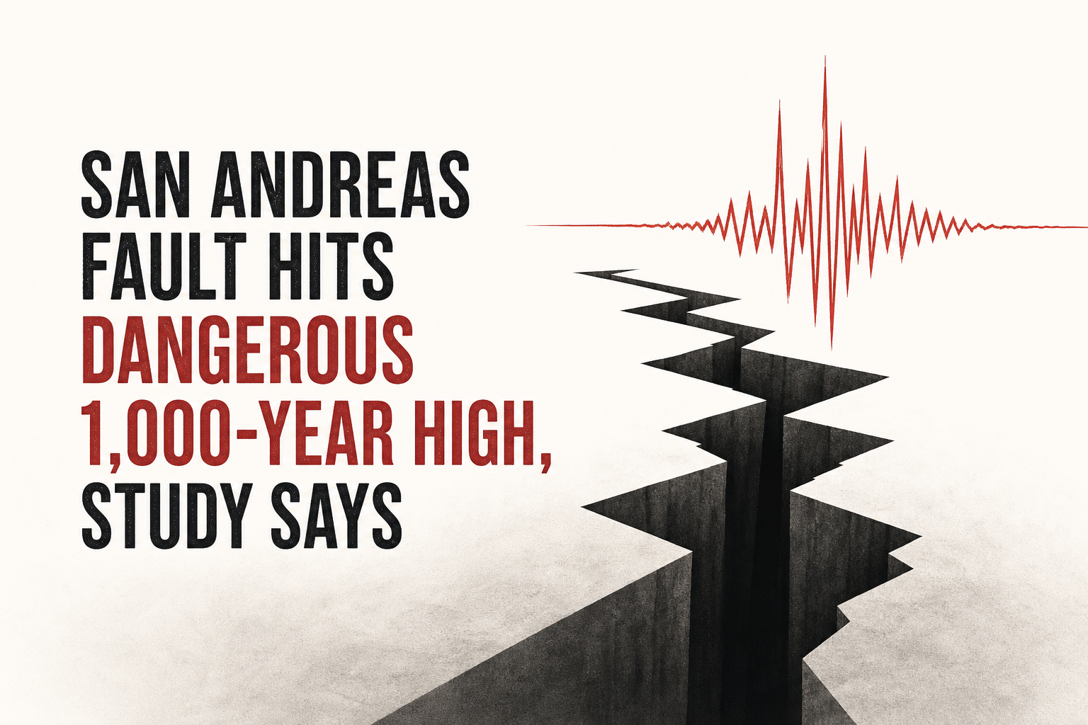 San Andreas fault hits dangerous 1,000-year high, study says