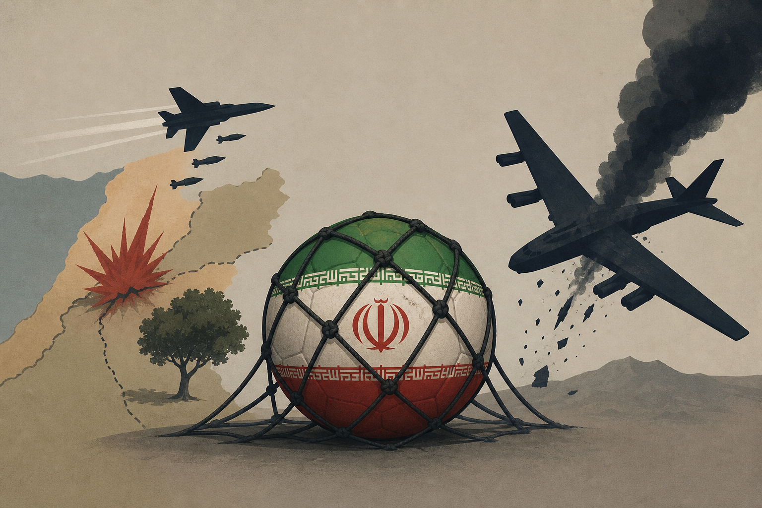 Israel continues attacks on Lebanon despite U.S.-Iran deal; B-52 crashes in California; Iran “most oppressed team in the World Cup”