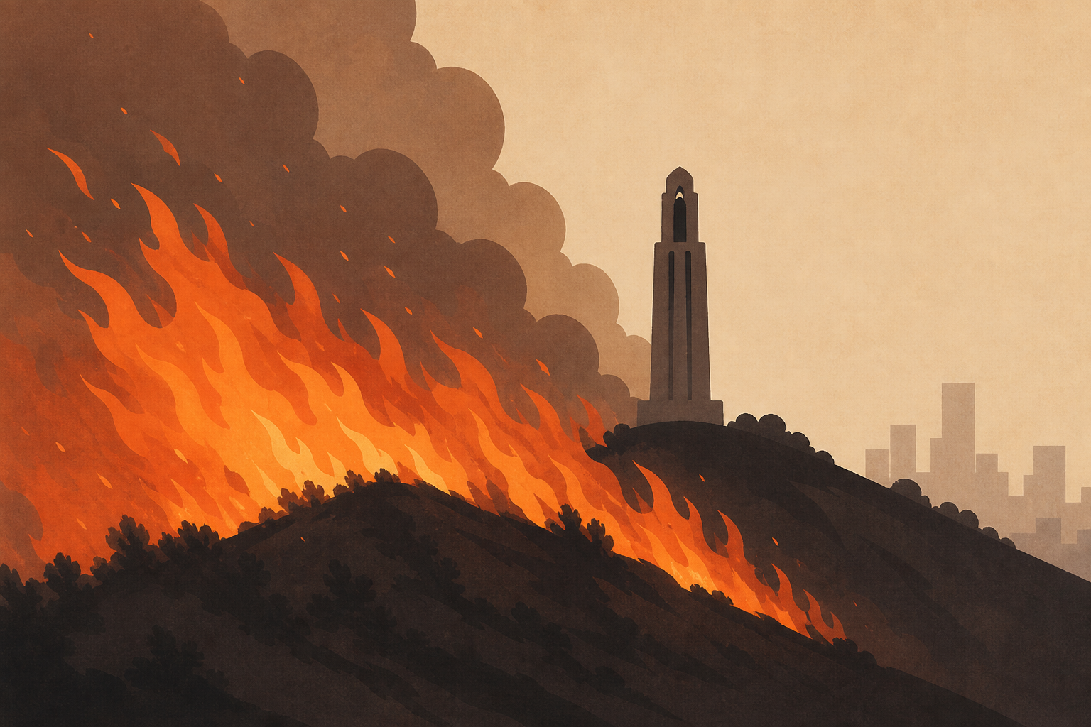 Fast-moving wildfire razes parts of Beacon Hill