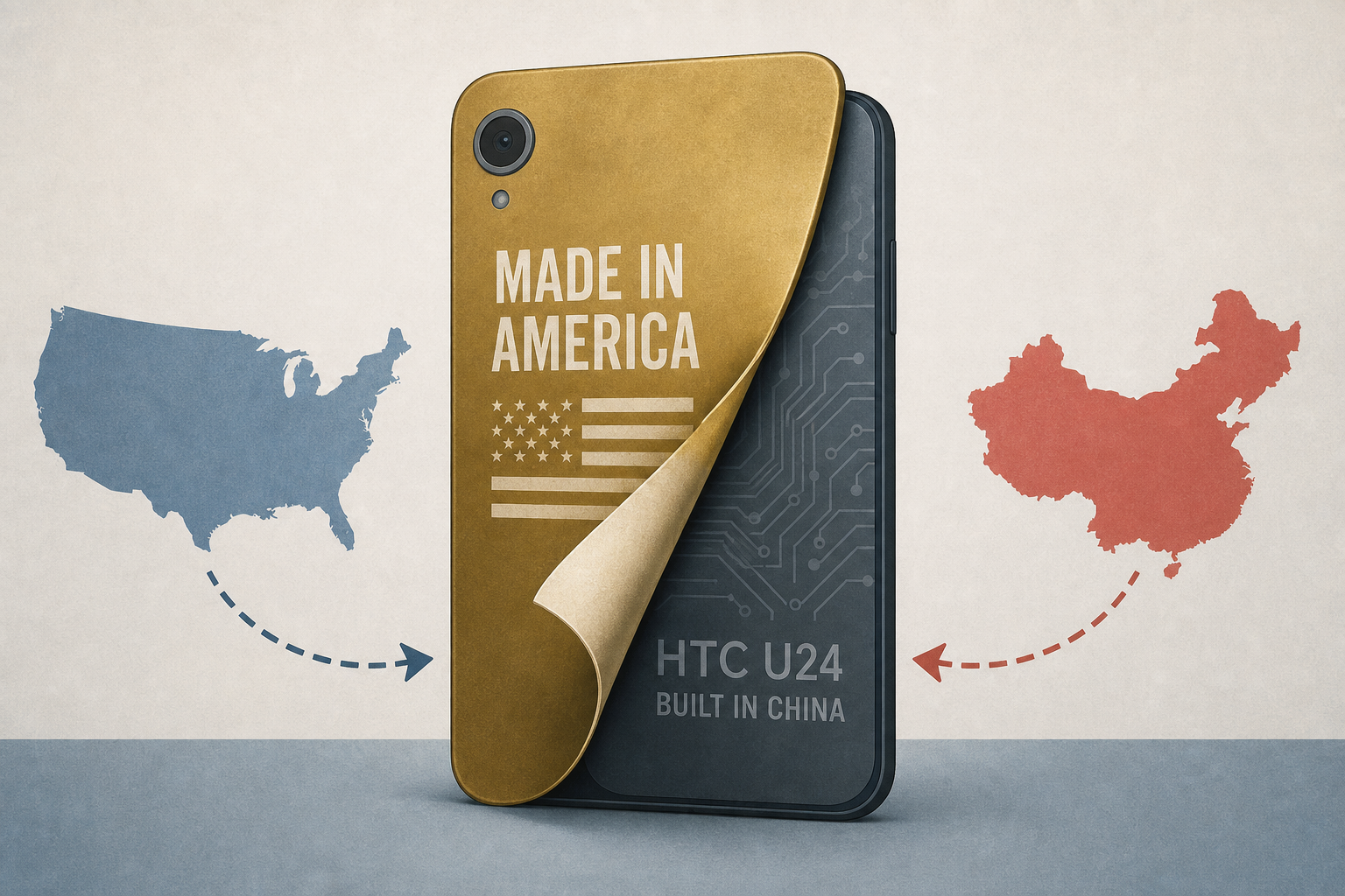 The "Made in America" Trump phone is just a reskinned HTC U24 built in China