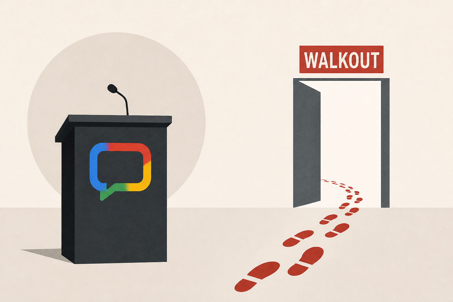As Google CEO Speaks at Stanford, the Walkout Begins