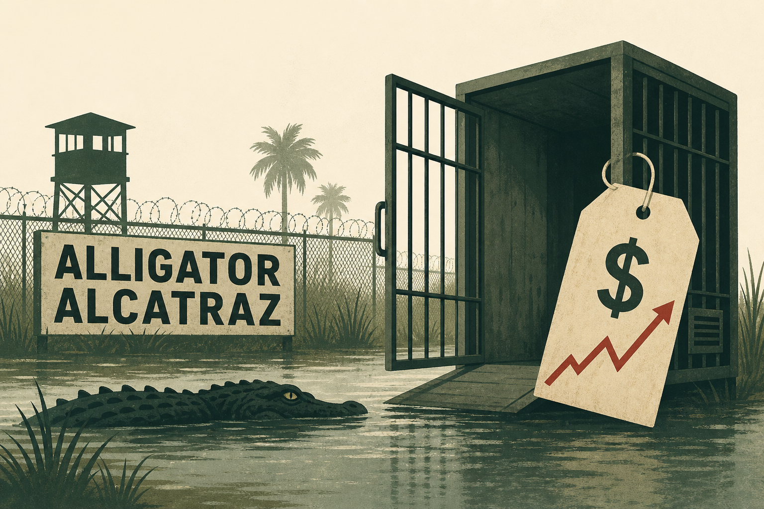 Trump Empties Florida’s Alligator Alcatraz Amid Soaring Costs