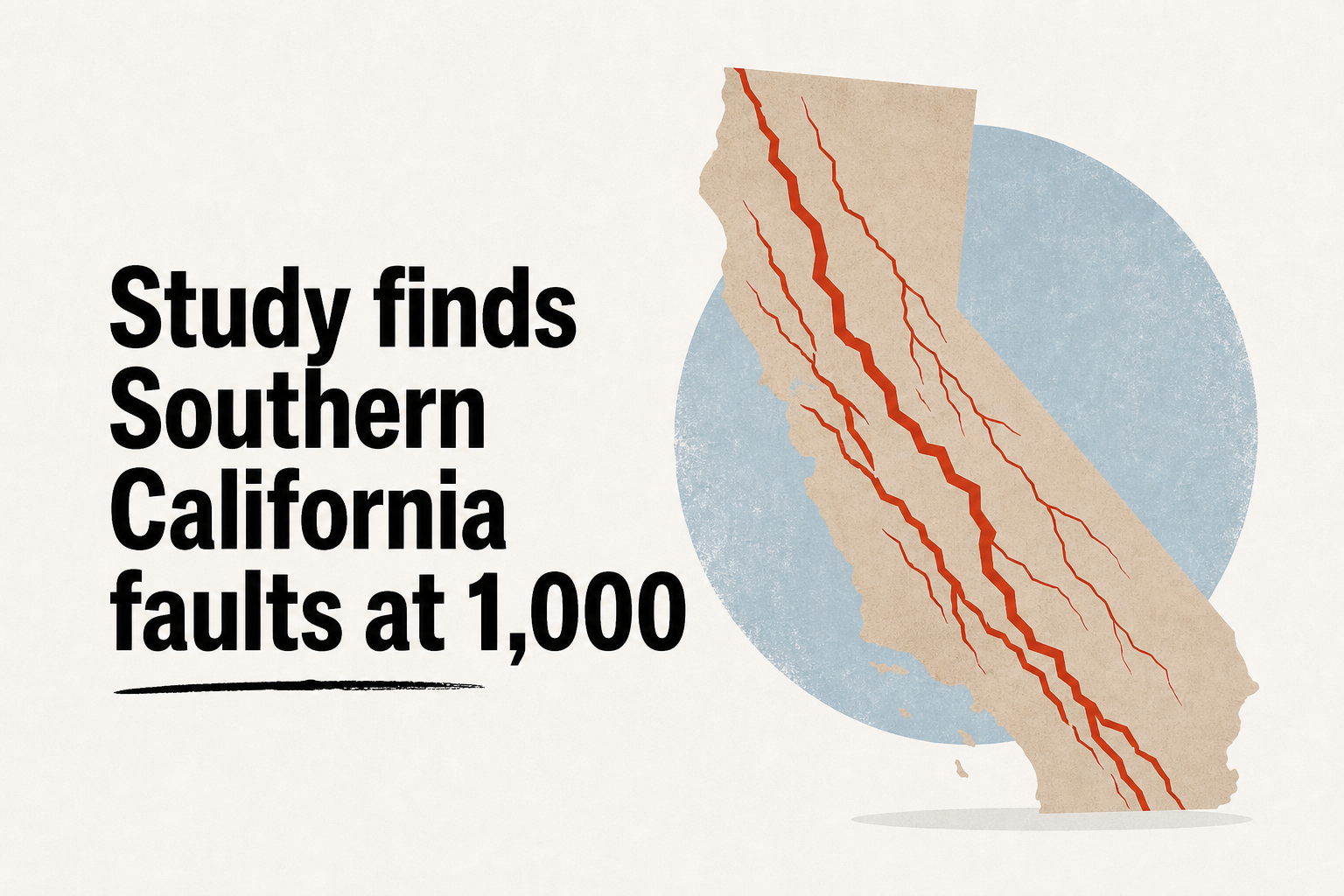 Study finds Southern California faults at 1,000