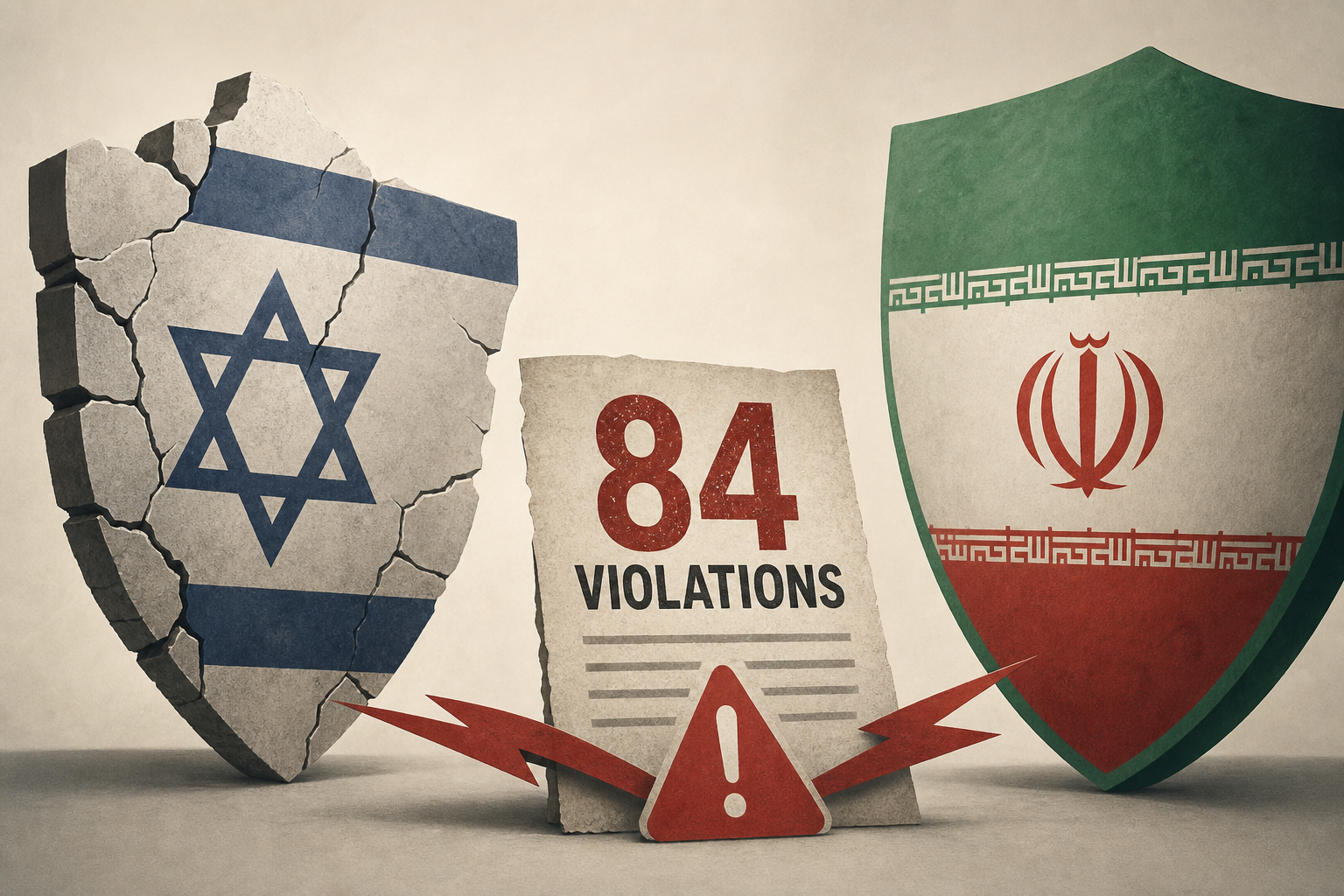 Iran accuses Israel of '84 violations,' threatens harsh response