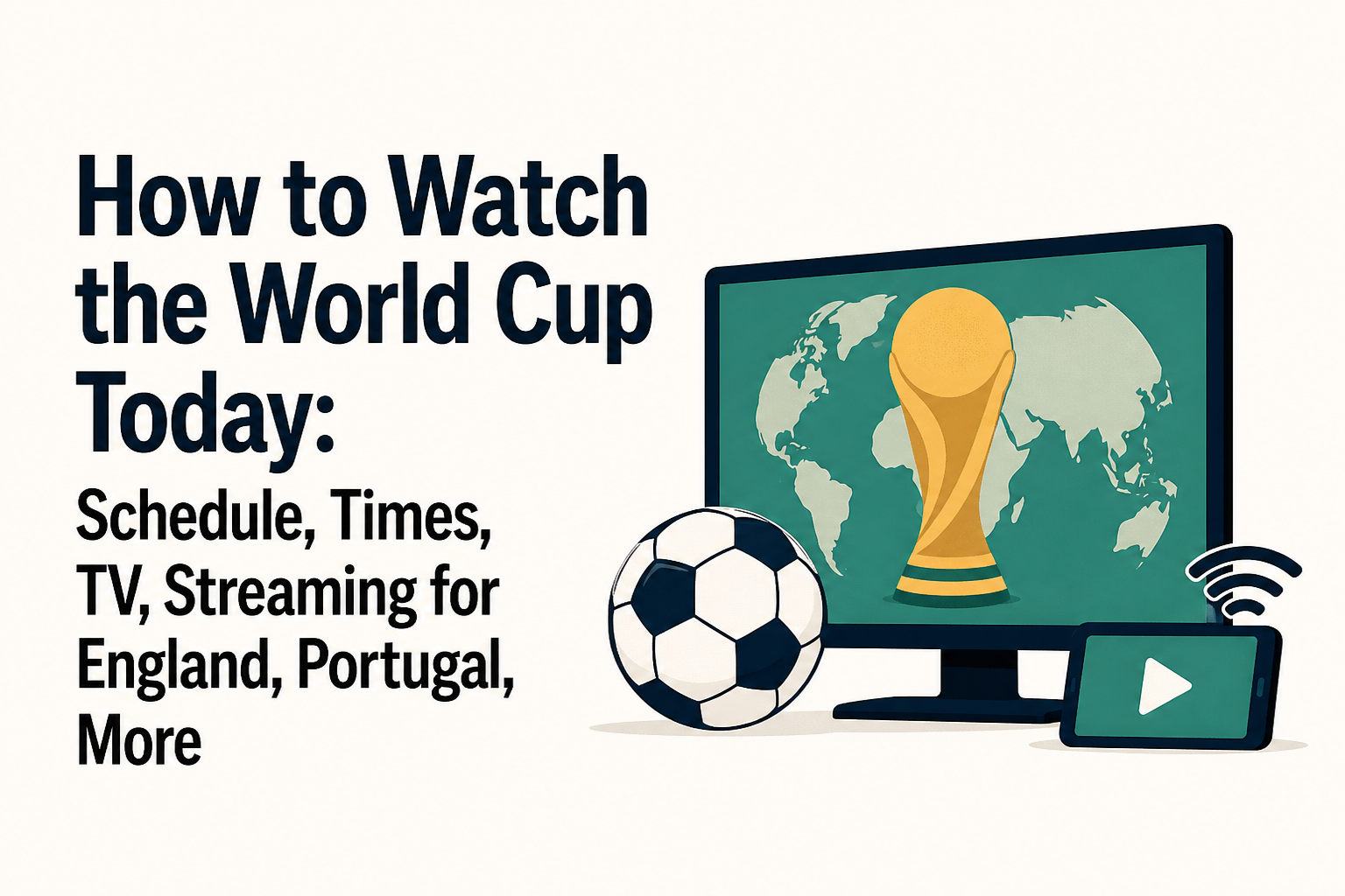 How to Watch the World Cup Today: Schedule, Times, TV, Streaming for England, Portugal, More