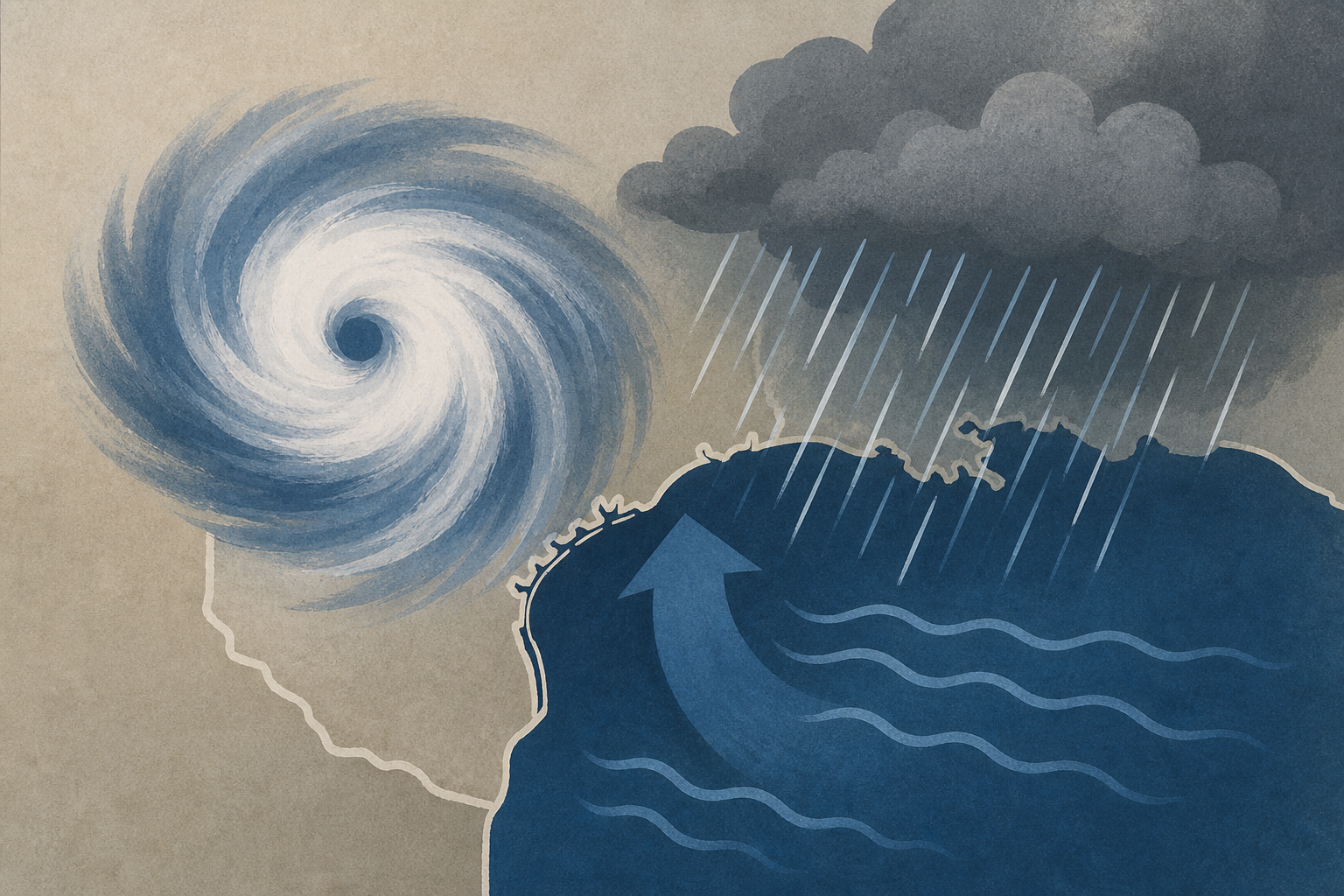 Tropical Storm Arthur Forms Near Texas, Bringing Heavy Rain and Flooding to the Gulf Coast