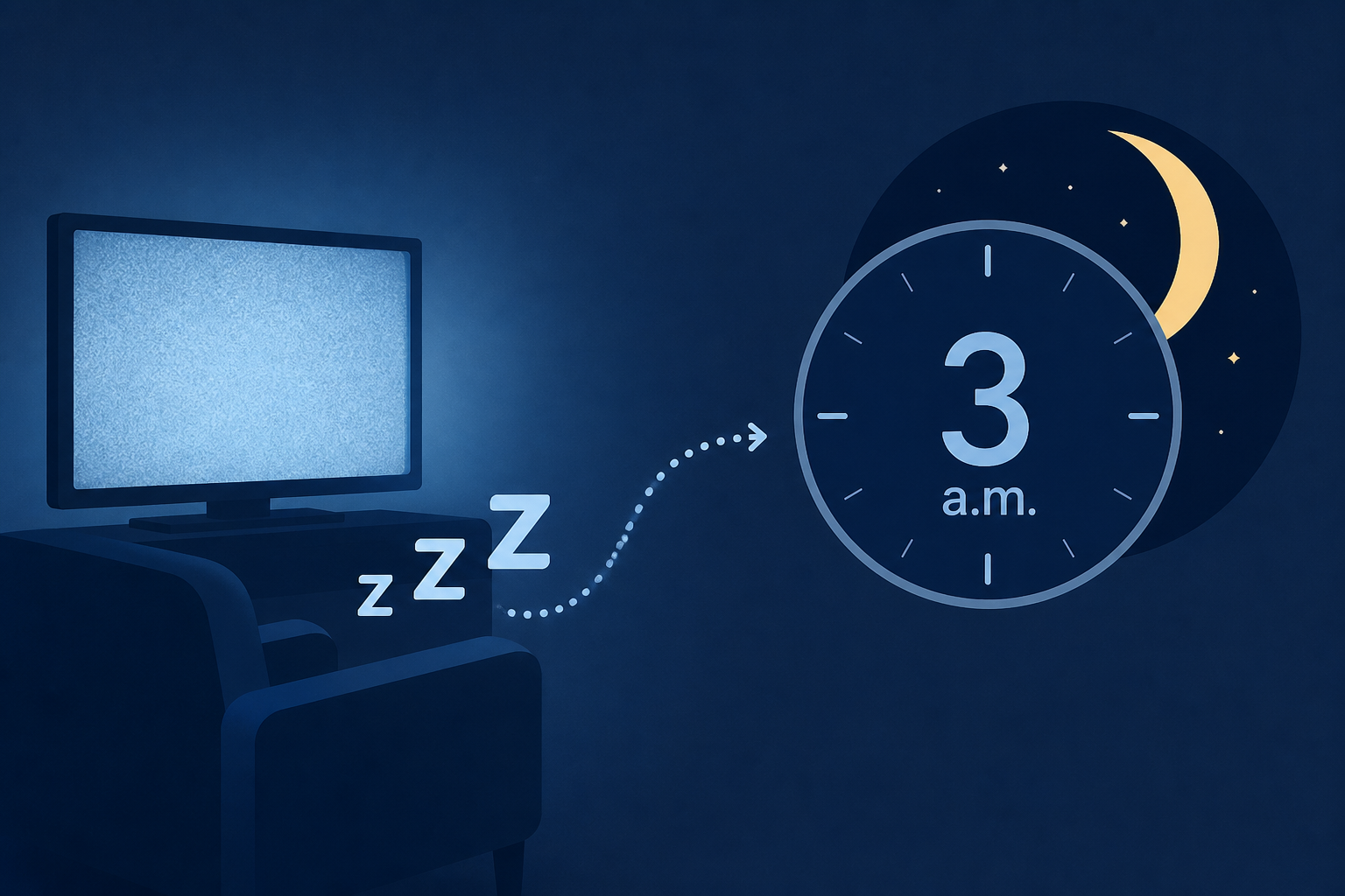Awake at 3 a.m.? Why falling asleep in front of the TV could be to blame