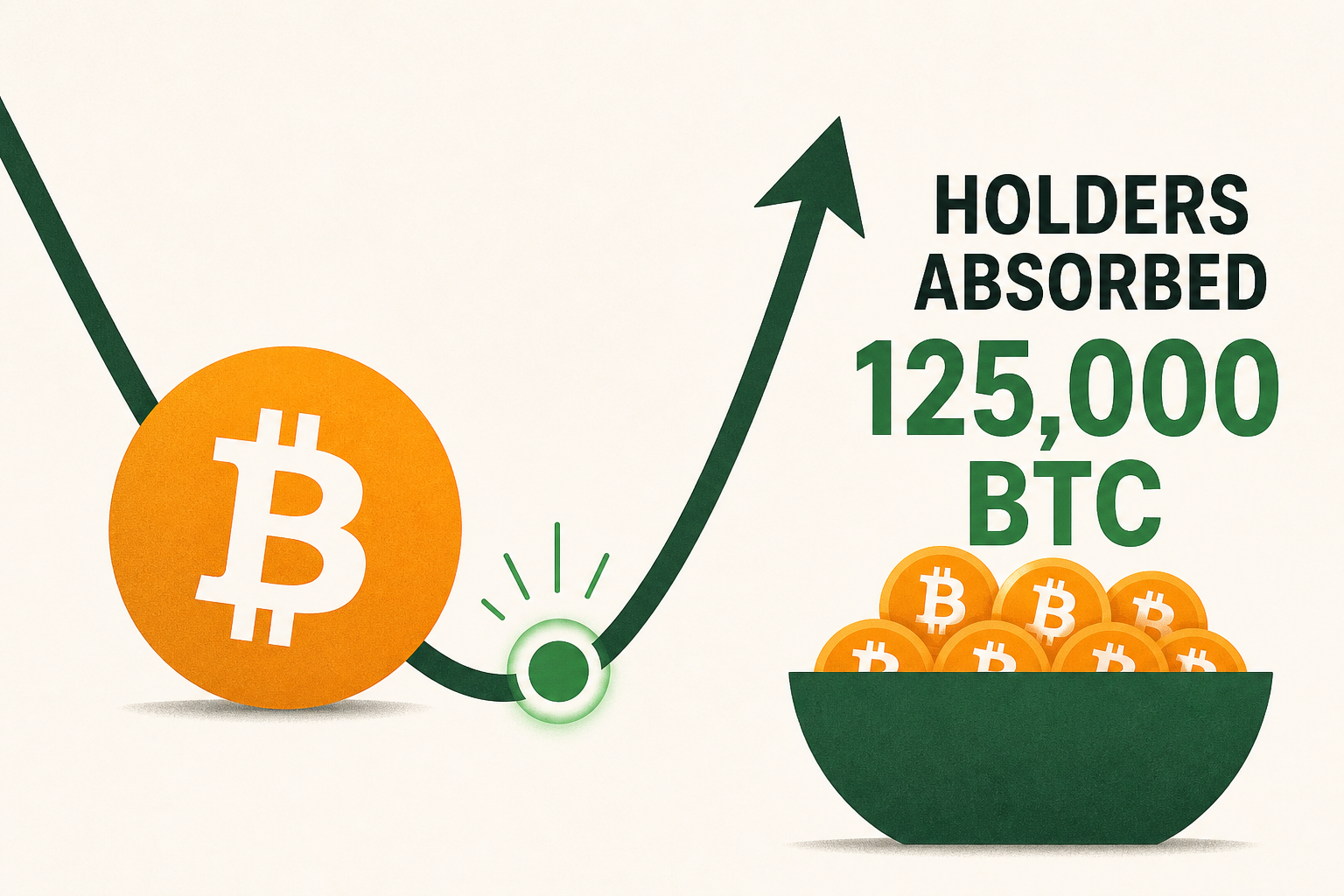 Bitcoin bottom signal flashes as holders absorbed 125,000 BTC in June