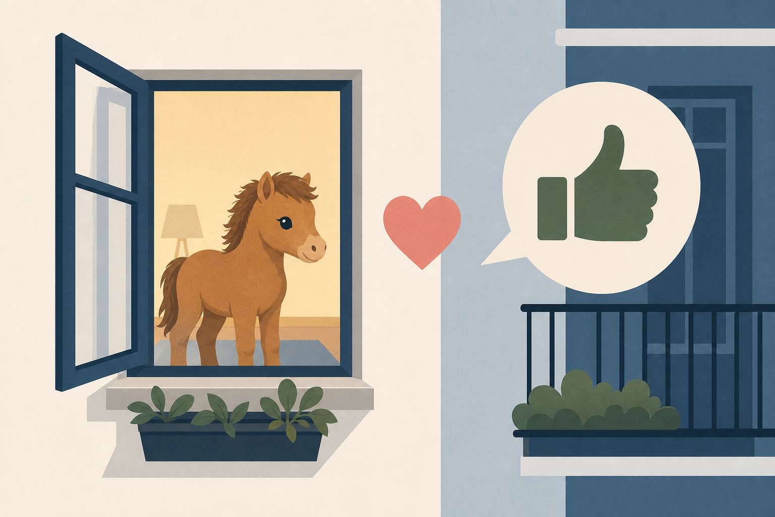 A month-old pony moves to an apartment in Croatia. Neighbors don't mind