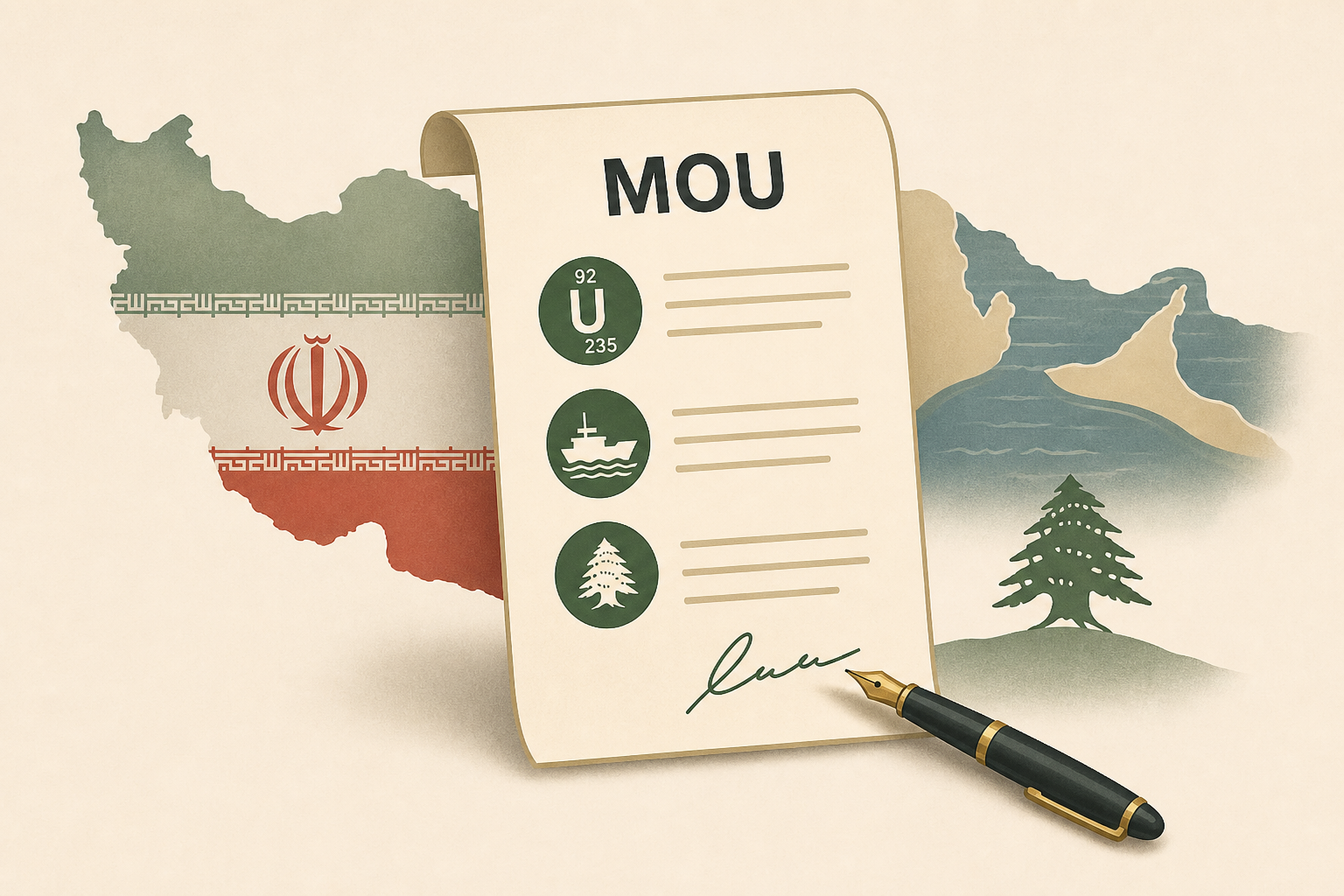 Trump discusses Iran MOU, which addresses uranium, Hormuz, Lebanon