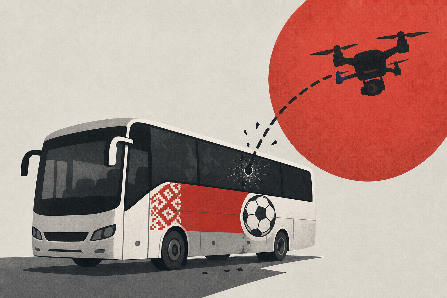 Bus with Belarus children's football team hit by a drone in Russia, Moscow claims