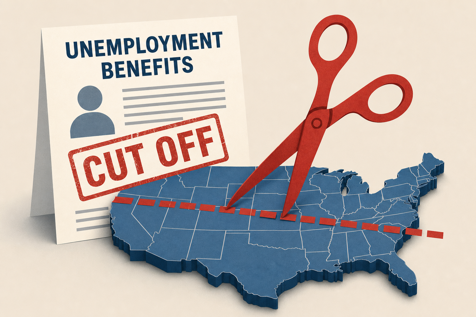 Trump threatens to pull unemployment benefits from all states for the first time in history
