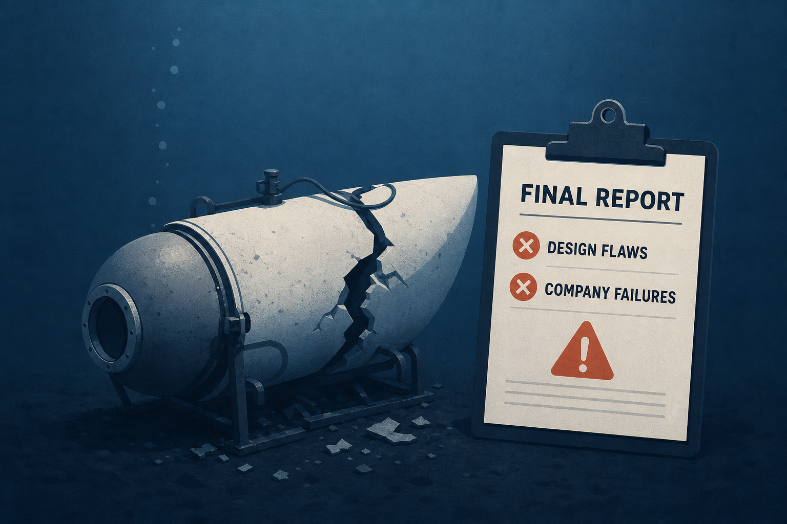 Titan submersible disaster caused by design flaws, company failures: Final report