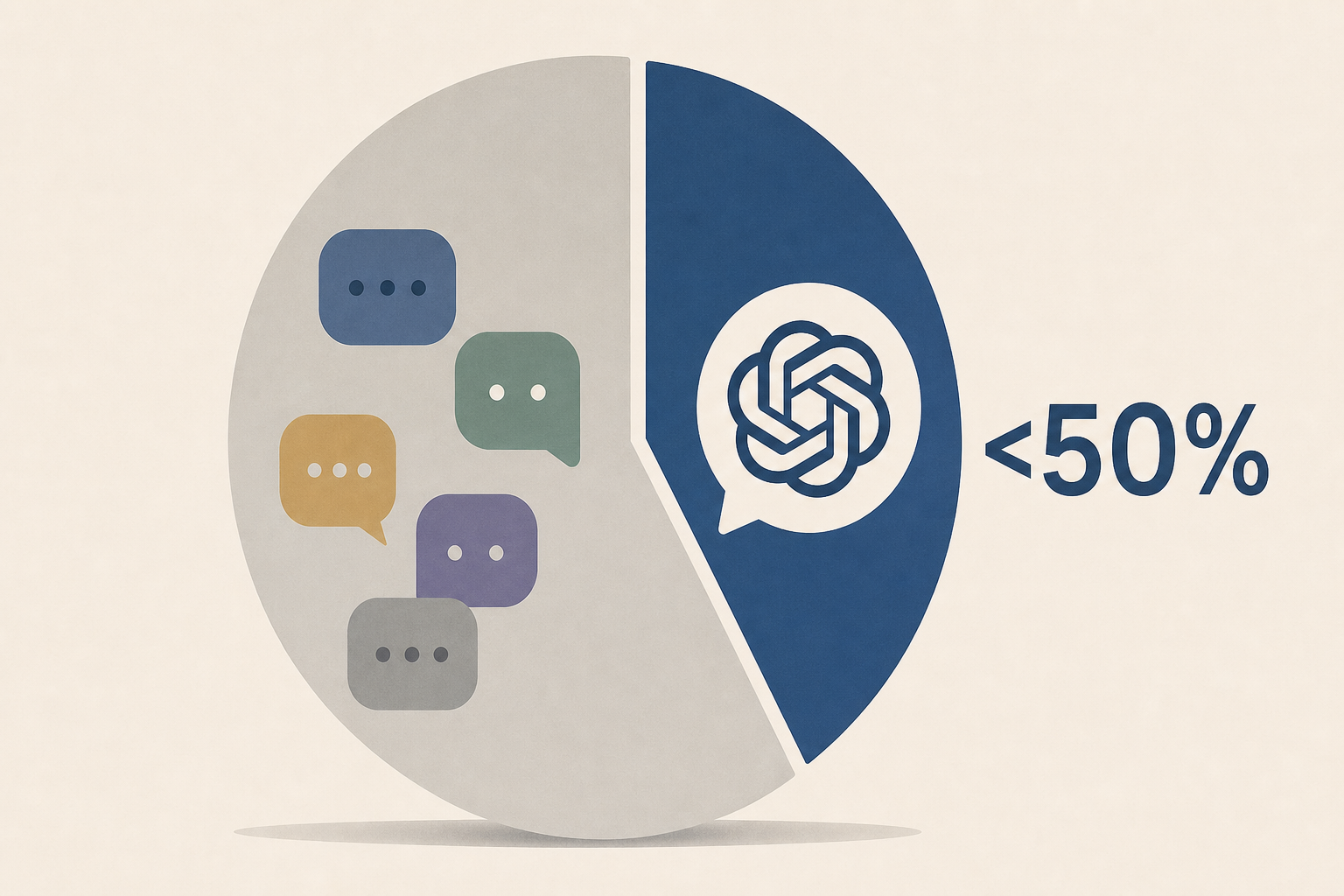 For the First Time, ChatGPT Reportedly Has Less Than Half of the AI Assistant Market