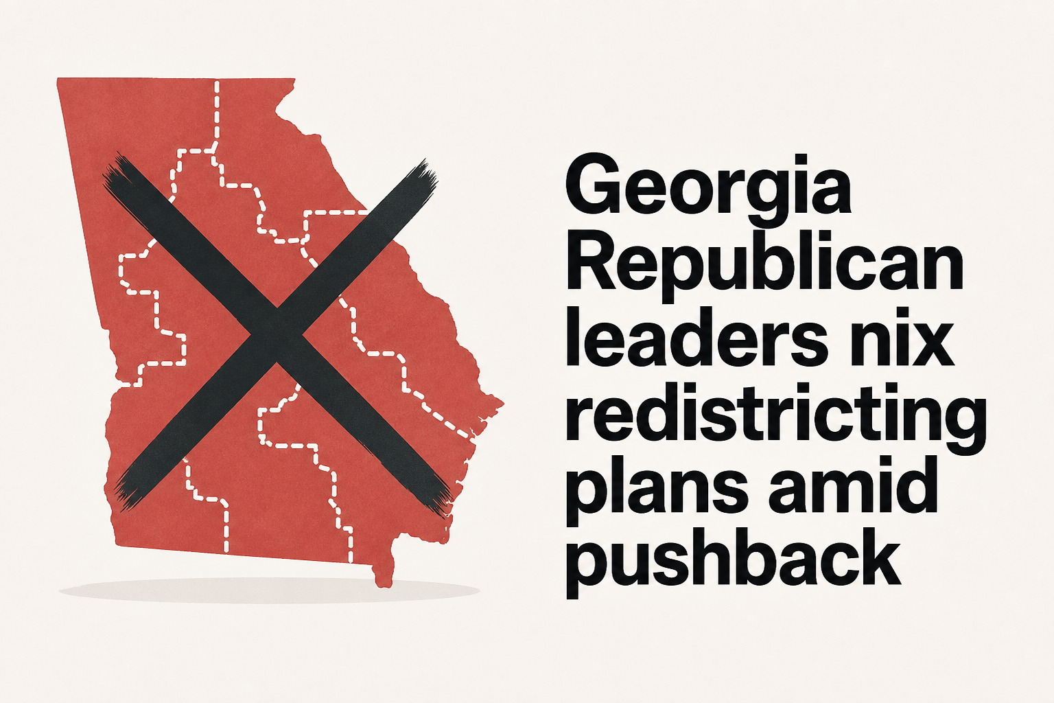 Georgia Republican leaders nix redistricting plans amid pushback