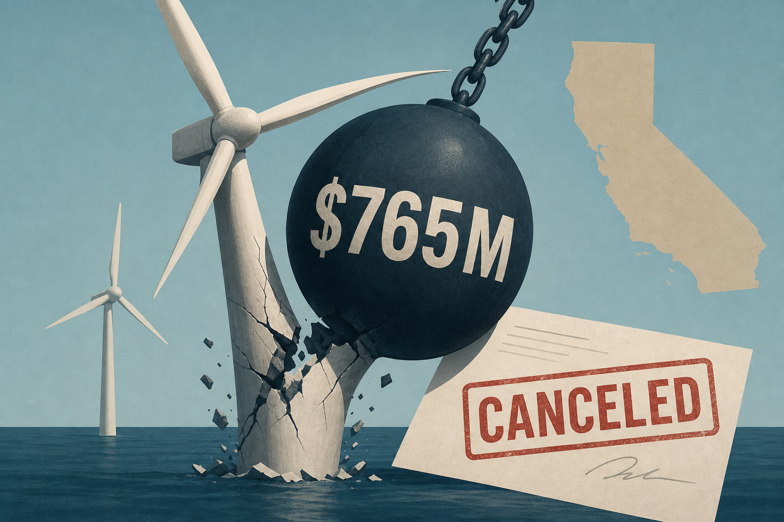 Trump pays $765M to kill offshore wind projects, some in California