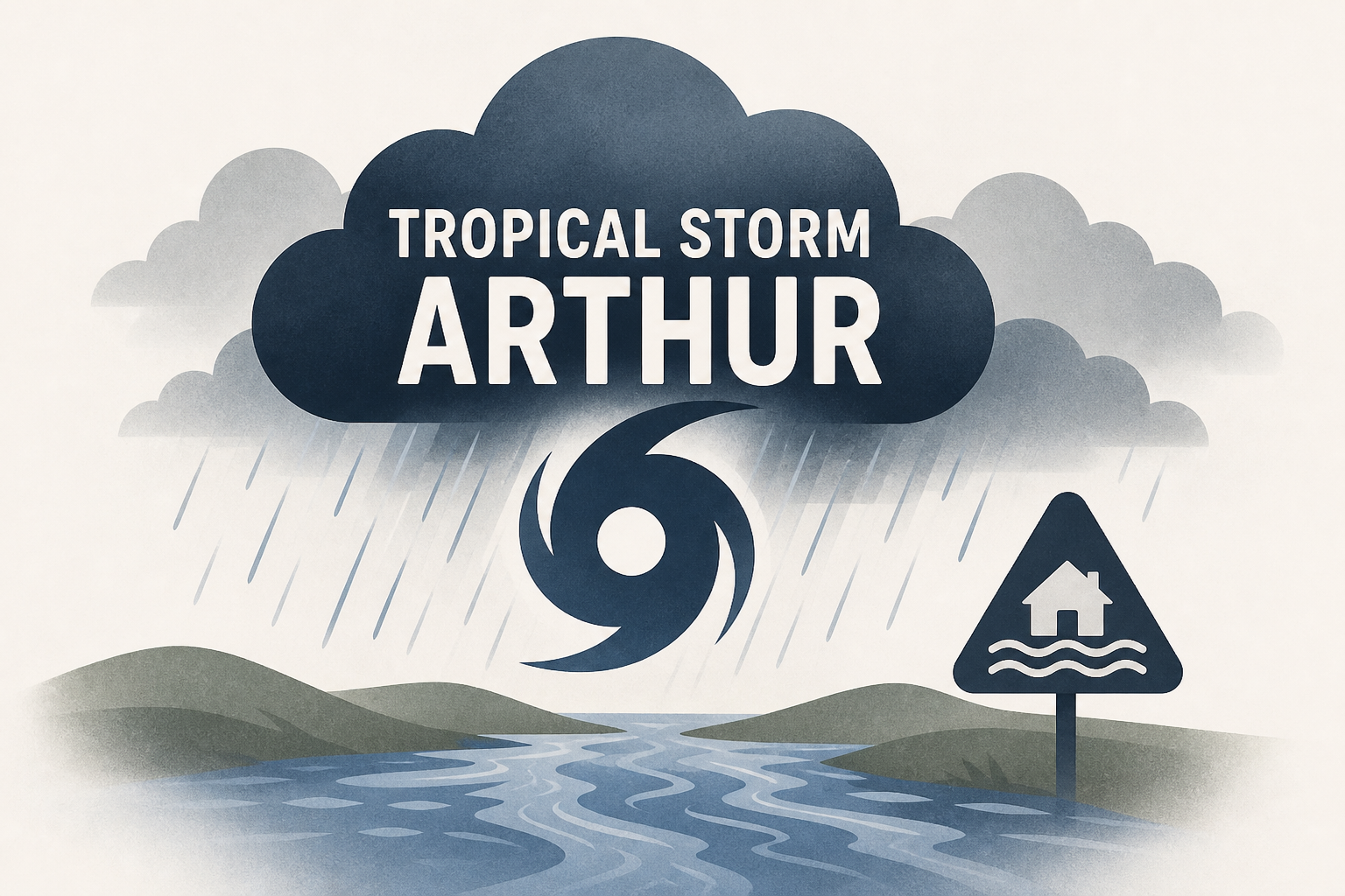 Tropical Storm Arthur becomes first named storm of the season, bringing flash flood threats