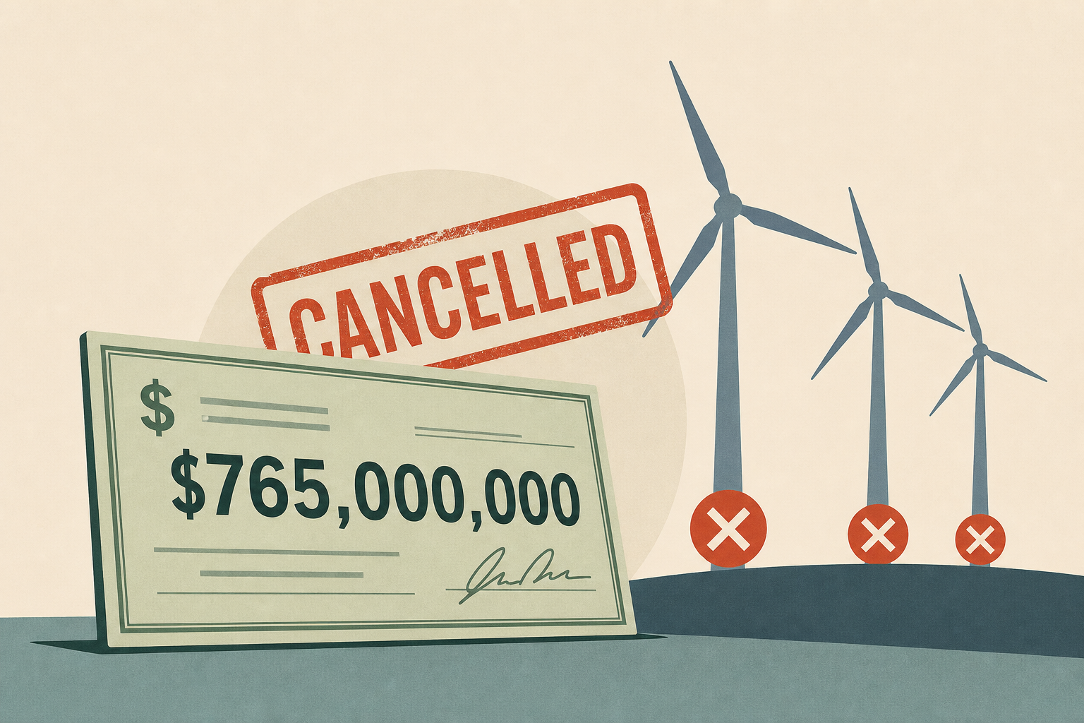 Trump Administration to Pay $765 Million to Cancel 4 More Wind Projects