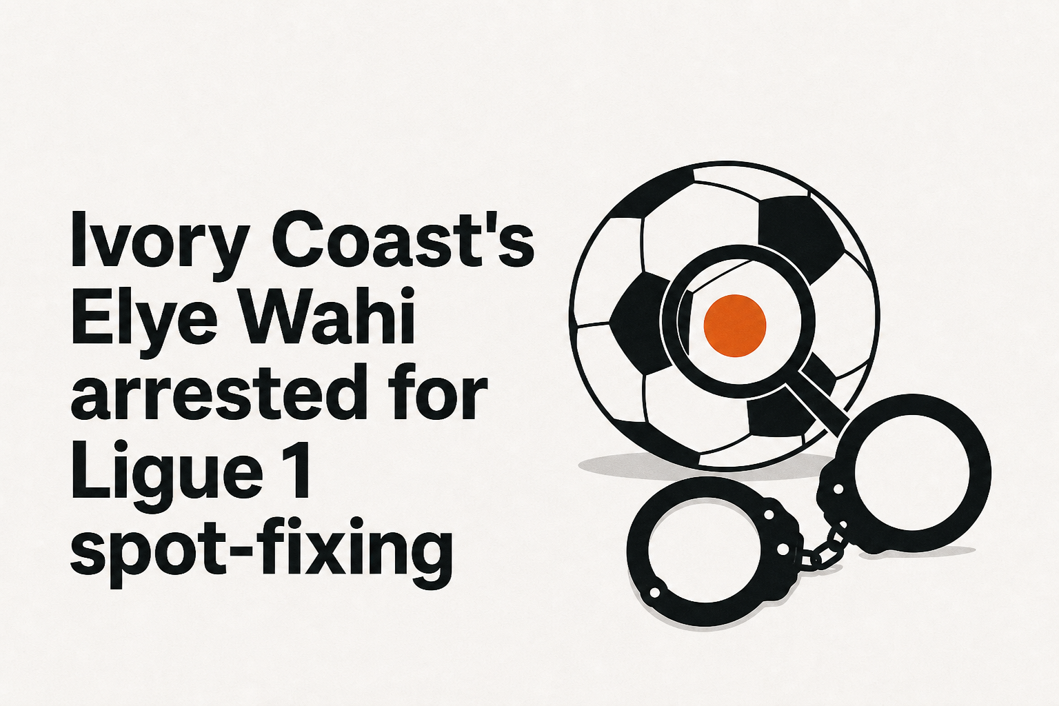 Ivory Coast's Elye Wahi arrested for Ligue 1 spot-fixing
