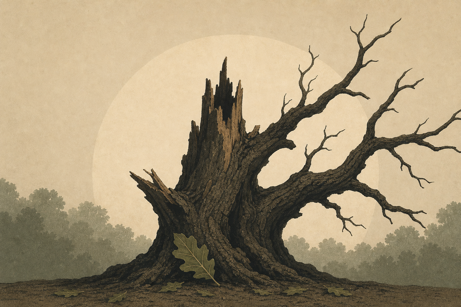 Major Oak: Ancient Sherwood Forest tree reputed to have sheltered Robin Hood has died