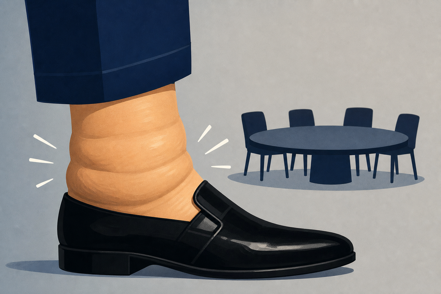 Trump, 80, Flaunts Puffy Cankles After Brutal Summit