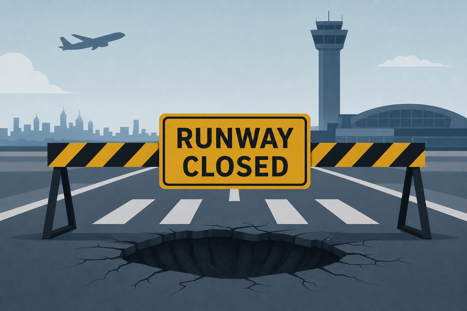 LaGuardia Airport runway temporarily shut down after 'depression' found: officials