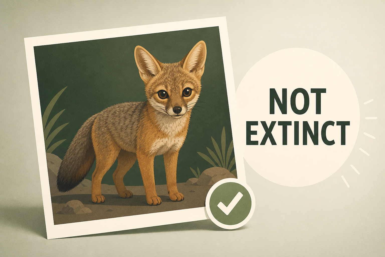 Rare photograph proves adorable Cozumel dwarf fox not extinct