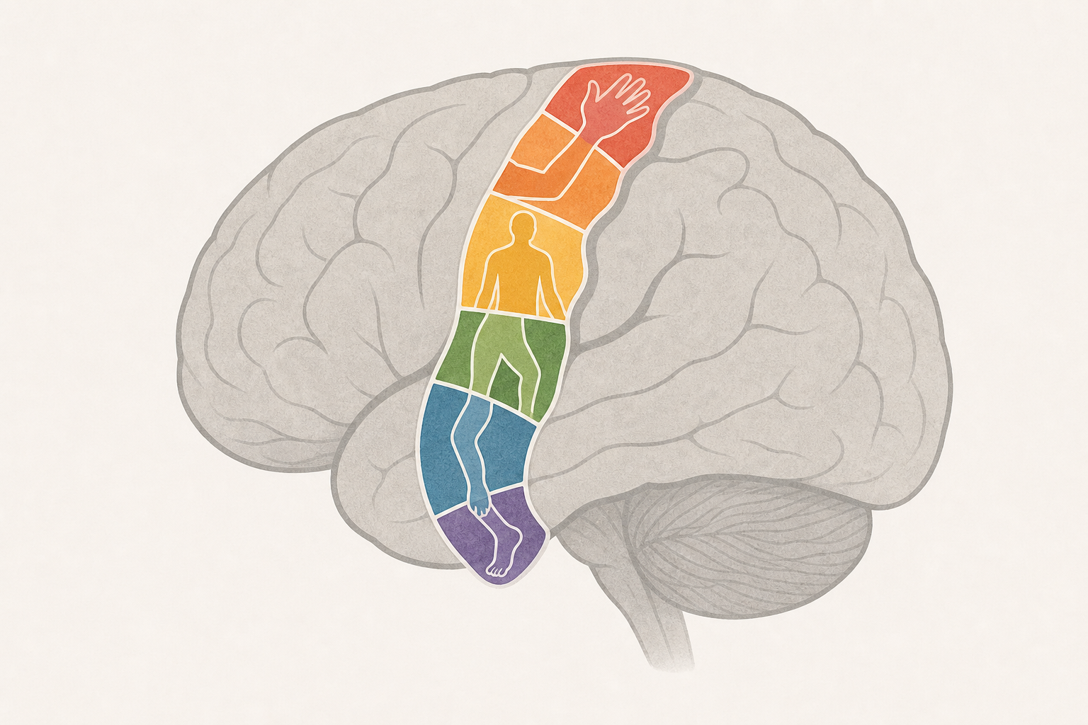 A mosaic of whole-body representations on the human precentral gyrus