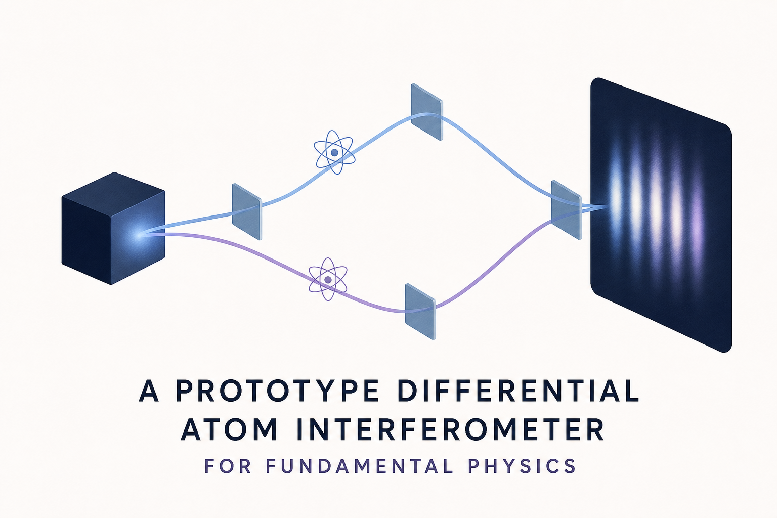 A prototype differential atom interferometer for fundamental physics