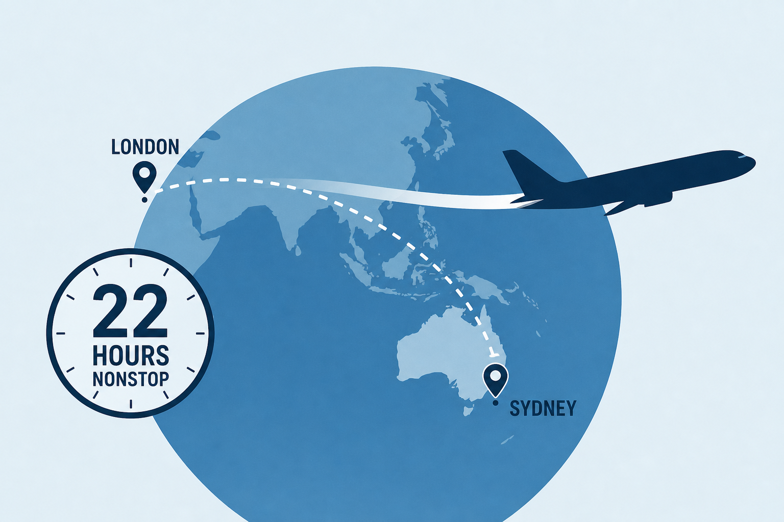 Fly nonstop from London to Sydney: Qantas plans 22-hour direct flight
