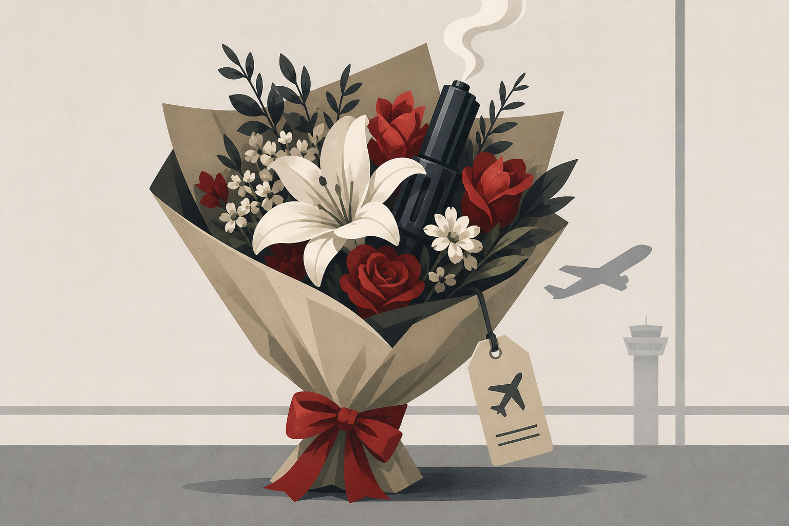 Gang leader shot dead in flower bouquet ambush at airport
