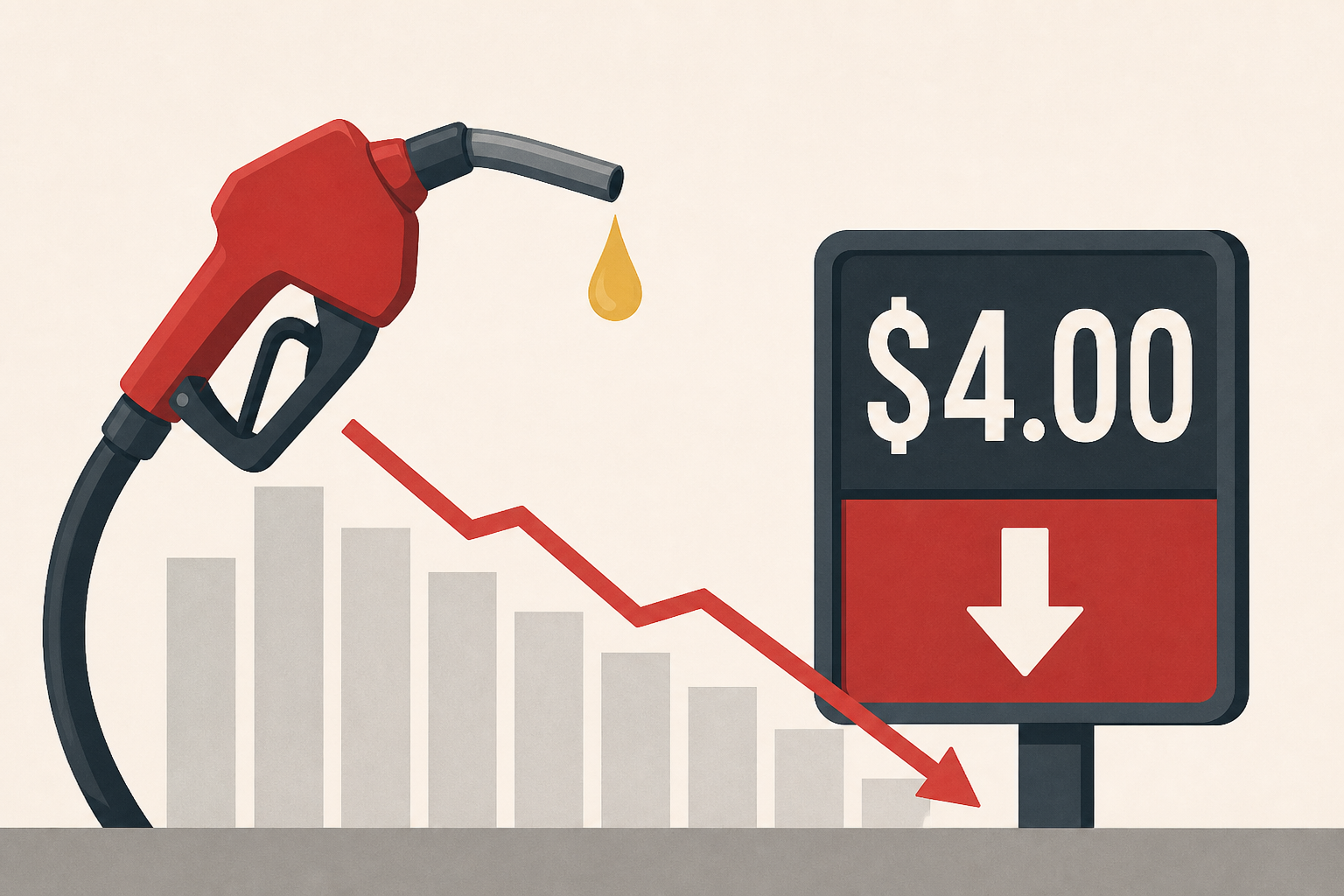 Average U.S. Gasoline Price Falls Below $4 for First Time in Months