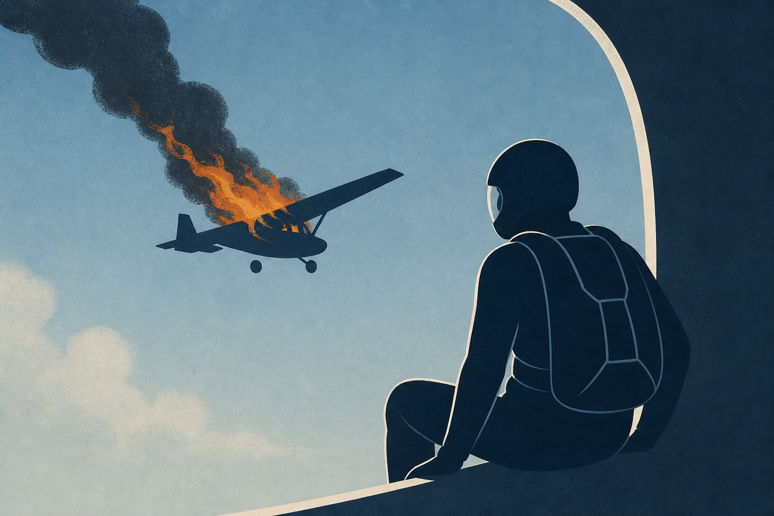 She Saw Her Skydiving Plane Burn. Would She Jump Again?