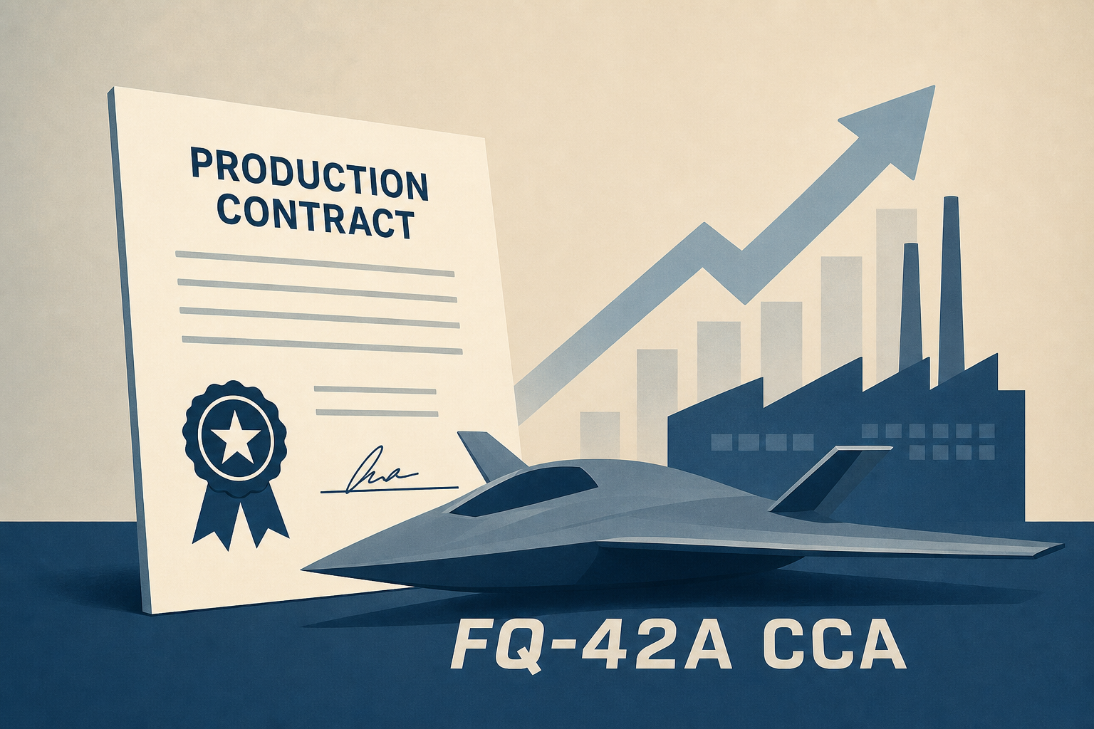 U.S Air Force Awards GA-ASI Production Contract for FQ-42A CCA