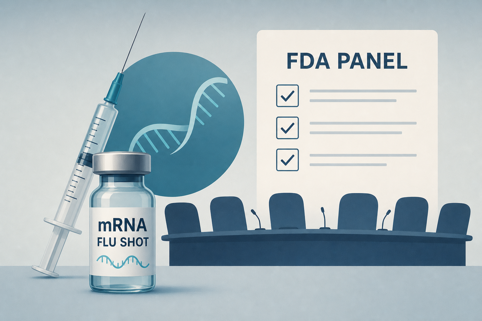 FDA panel considers new type of flu shot using mRNA technology