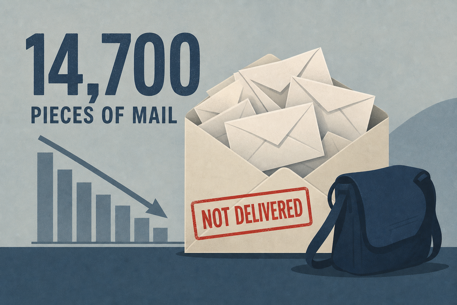 Ex-postal worker pleads to not delivering 14,700 pieces of mail