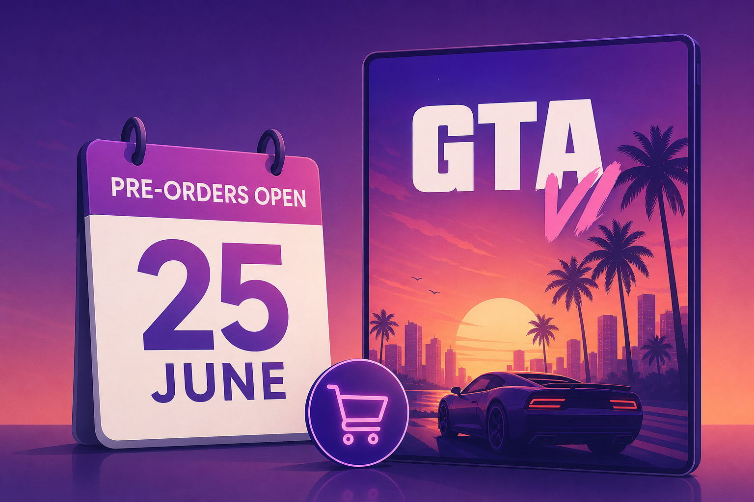 GTA 6 PS5 Pre-Orders Open on 25th June, Cover Art Revealed