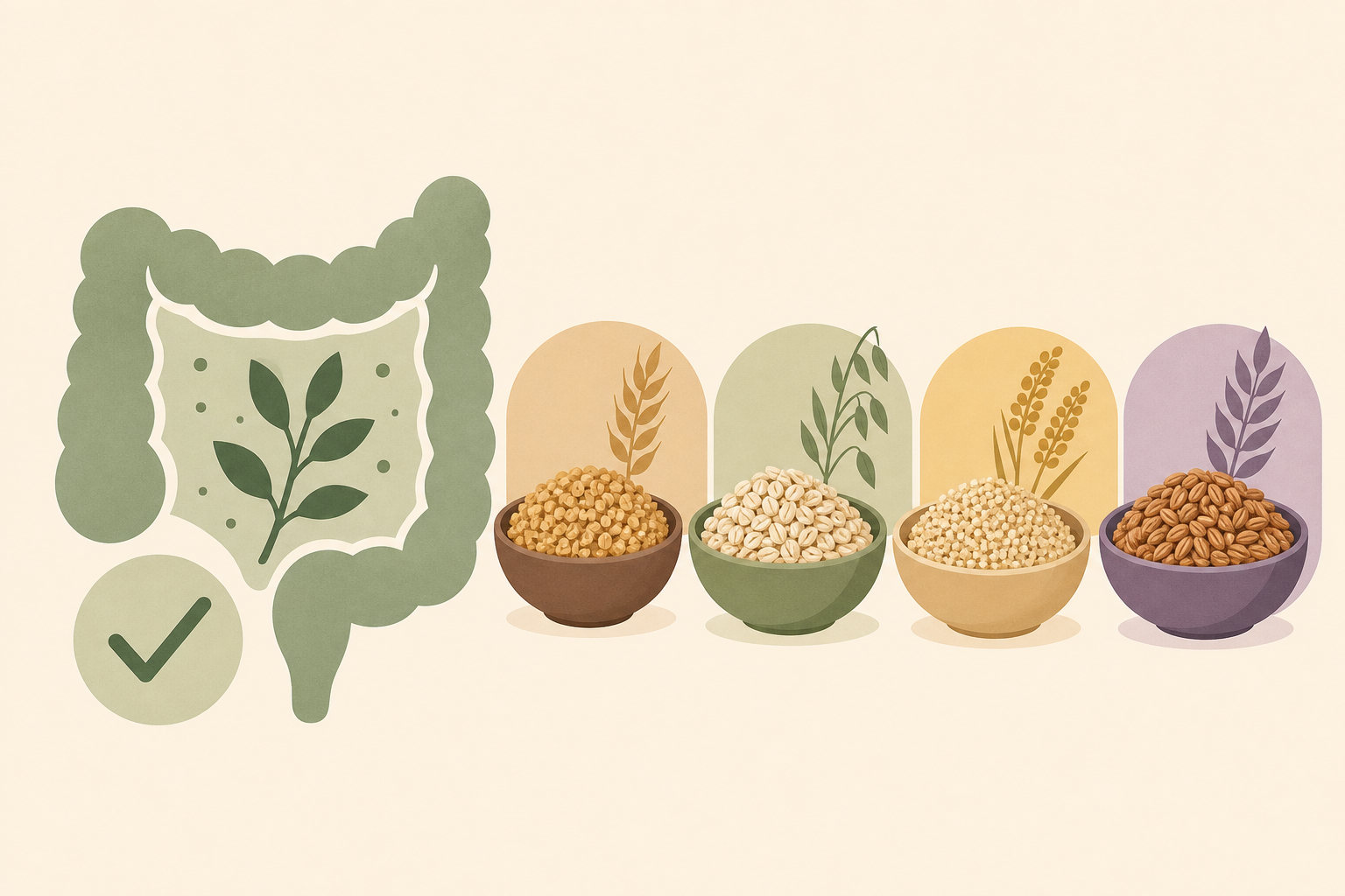 4 High-Fiber Whole Grains for Gut Health, According to Dietitians
