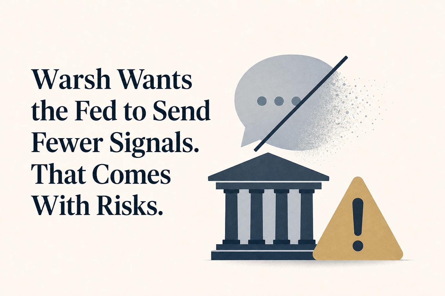 Warsh Wants the Fed to Send Fewer Signals. That Comes With Risks.