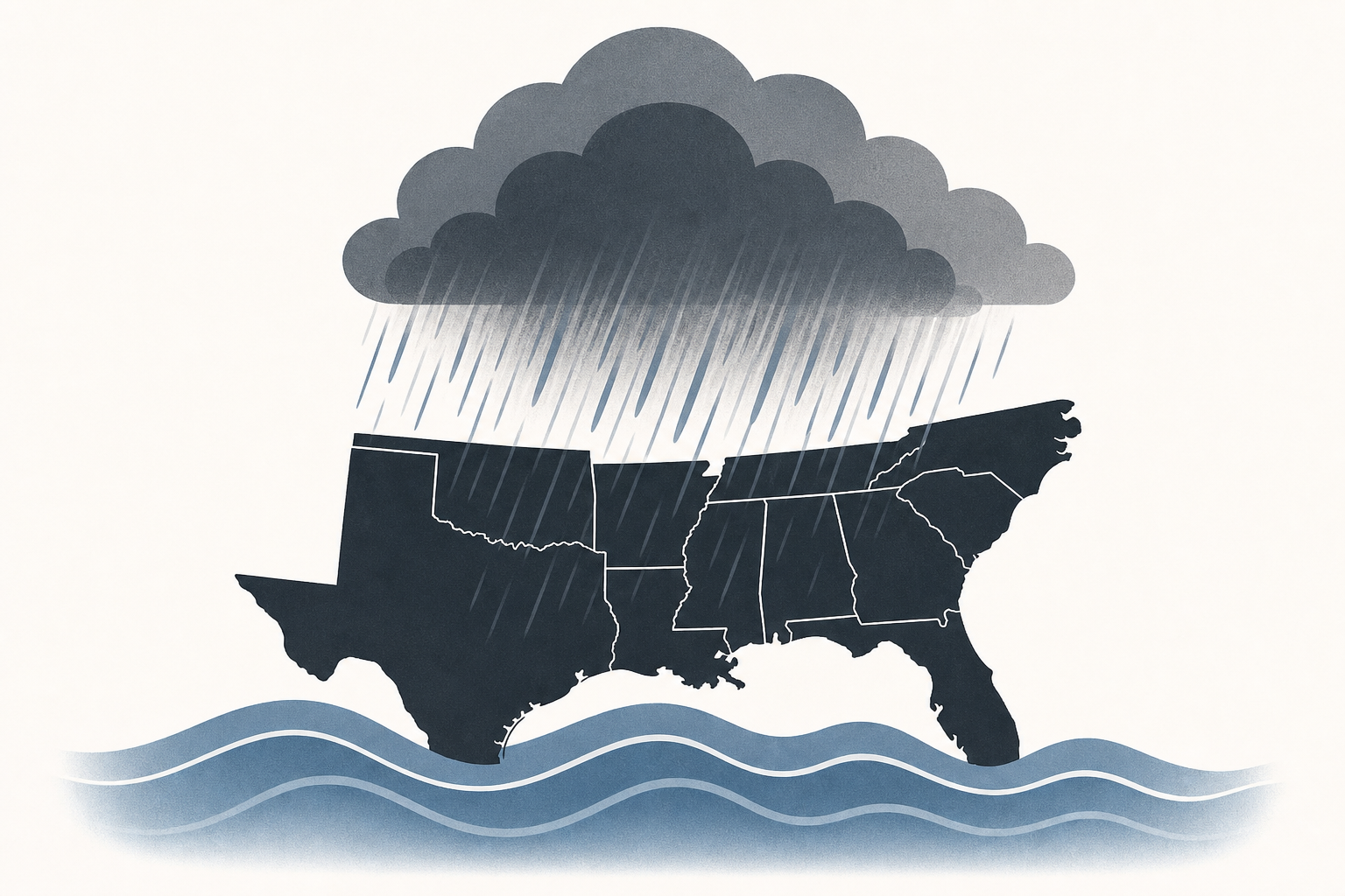Days of rain and flooding to hit the south US after Post Tropical Storm Arthur