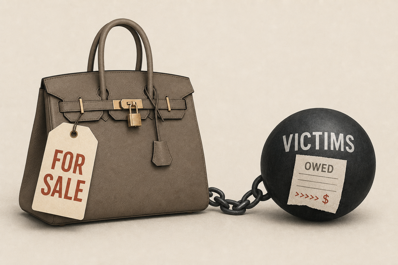 A jailed billionaire’s Birkin bags are going on sale. It won’t be enough to repay her victims