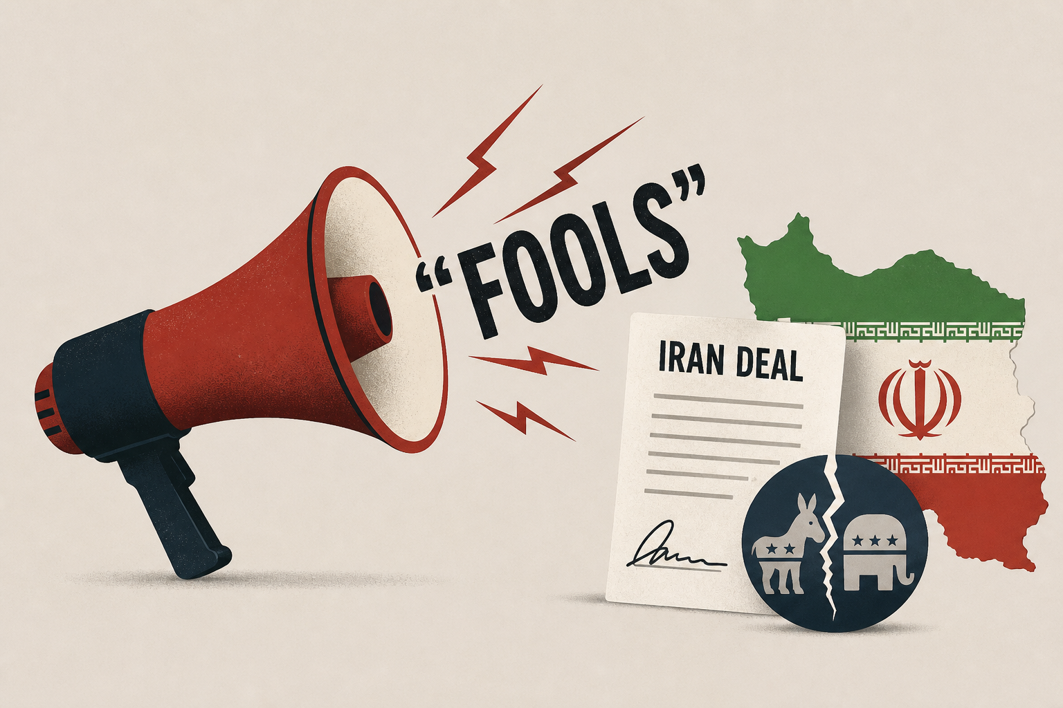 Trump lashes out at "fools" who oppose Iran deal amid bipartisan criticism