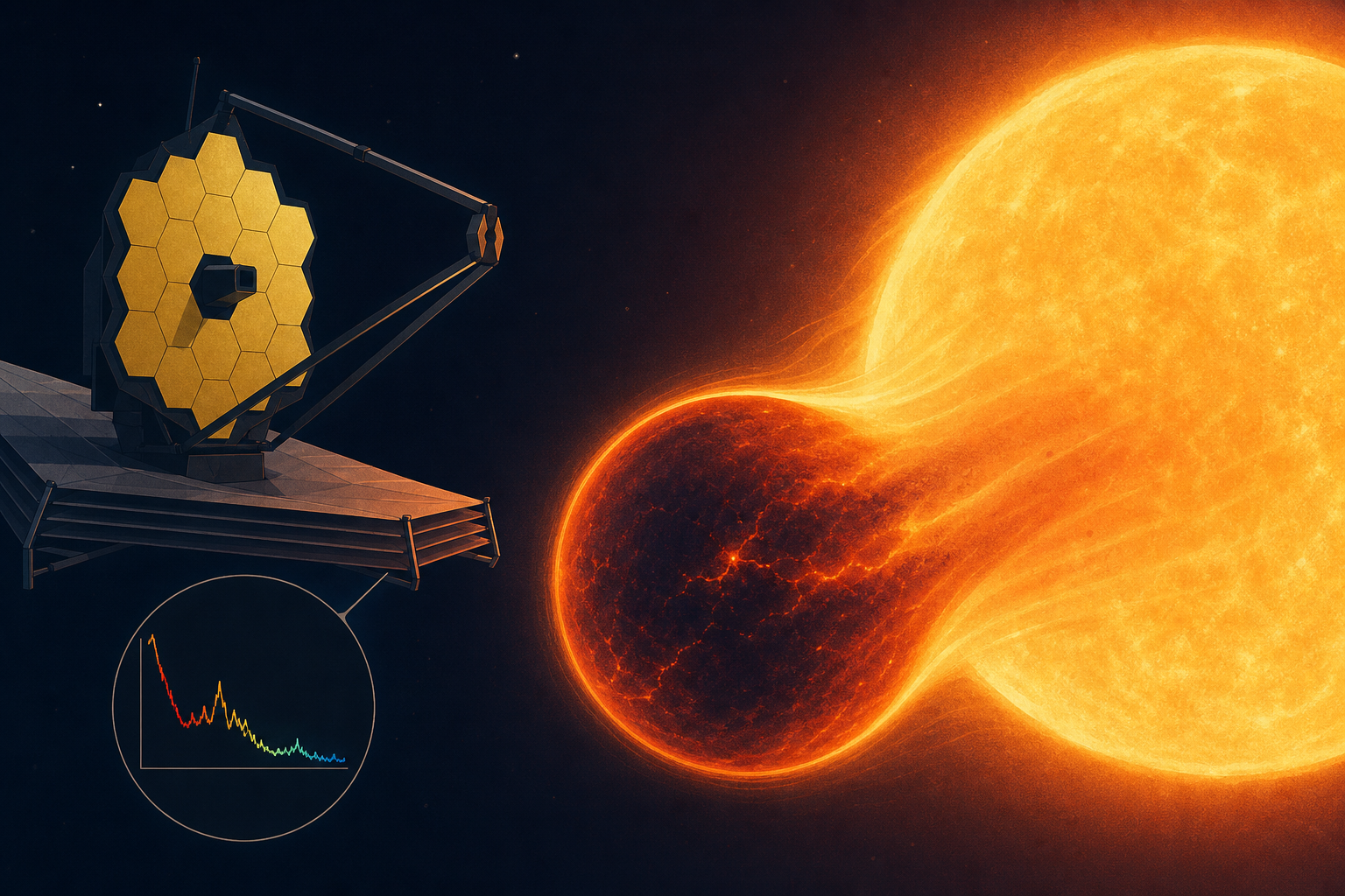 James Webb Space Telescope discovers extreme exoplanet being roasted by its home star