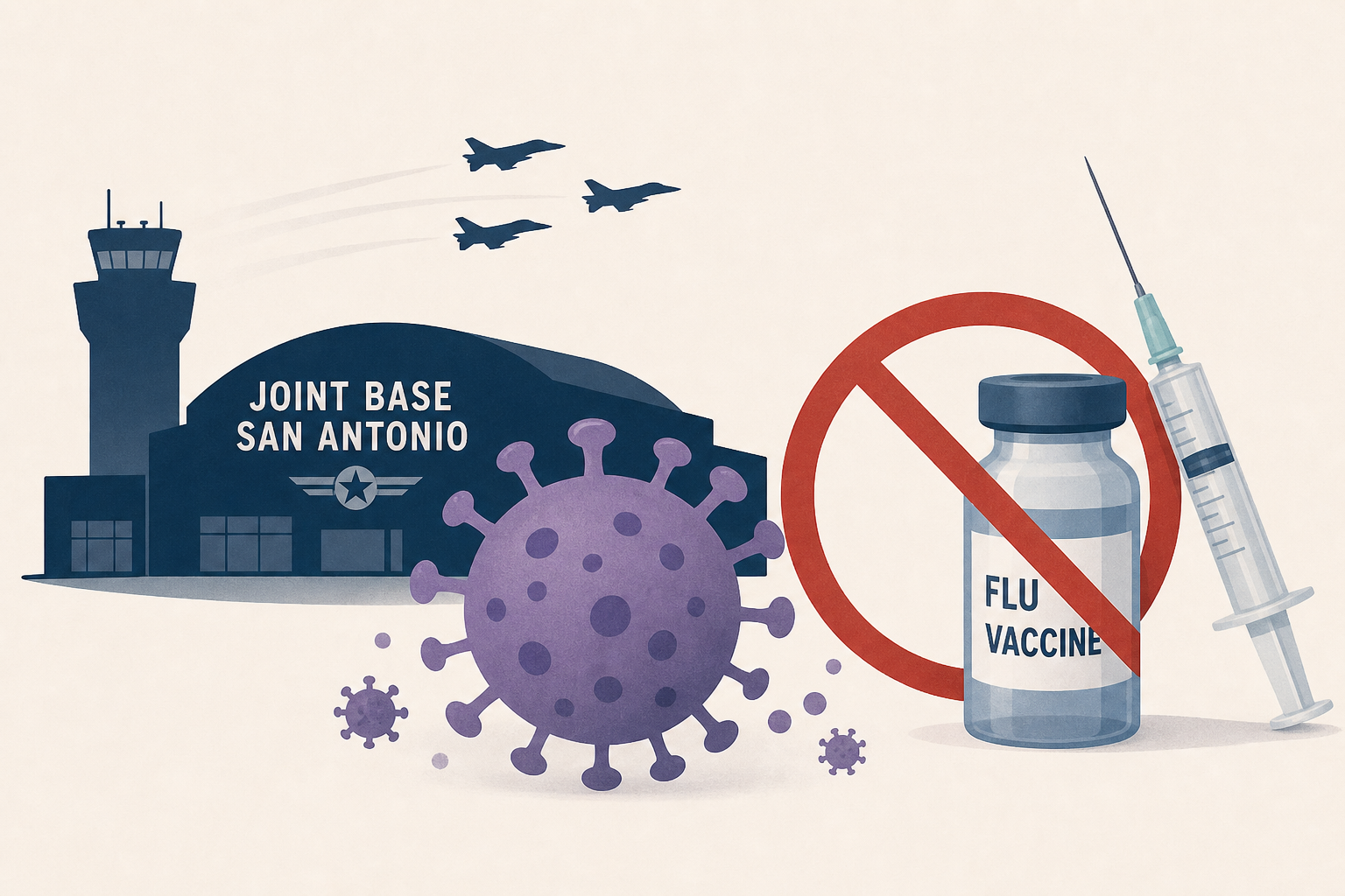 Flu outbreak among Air Force recruits at Joint Base San Antonio after Hegseth ends mandatory flu vaccine