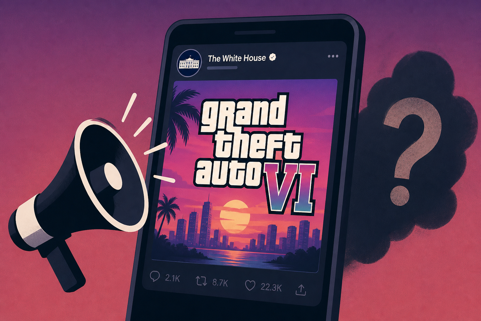White House Posts Fake GTA 6 Cover In Desperate Attempt To Distract