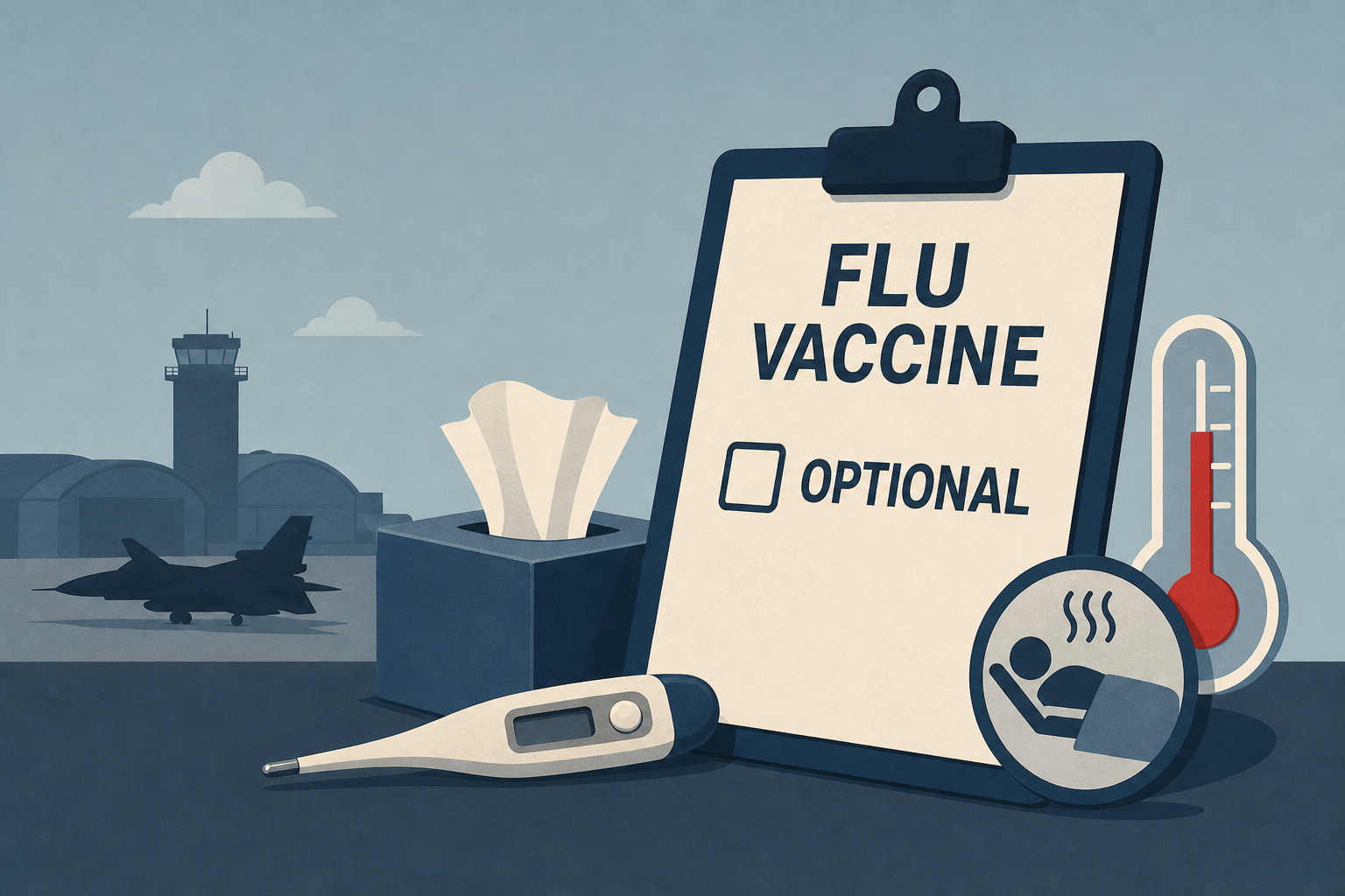 Scores Fall Ill at Air Force Base After Hegseth Makes Flu Vaccine Optional
