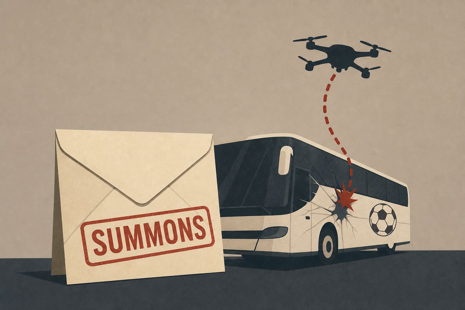 Belarus Summons Ukrainian Envoy After Drone Strike on Belarusian Soccer Team Bus