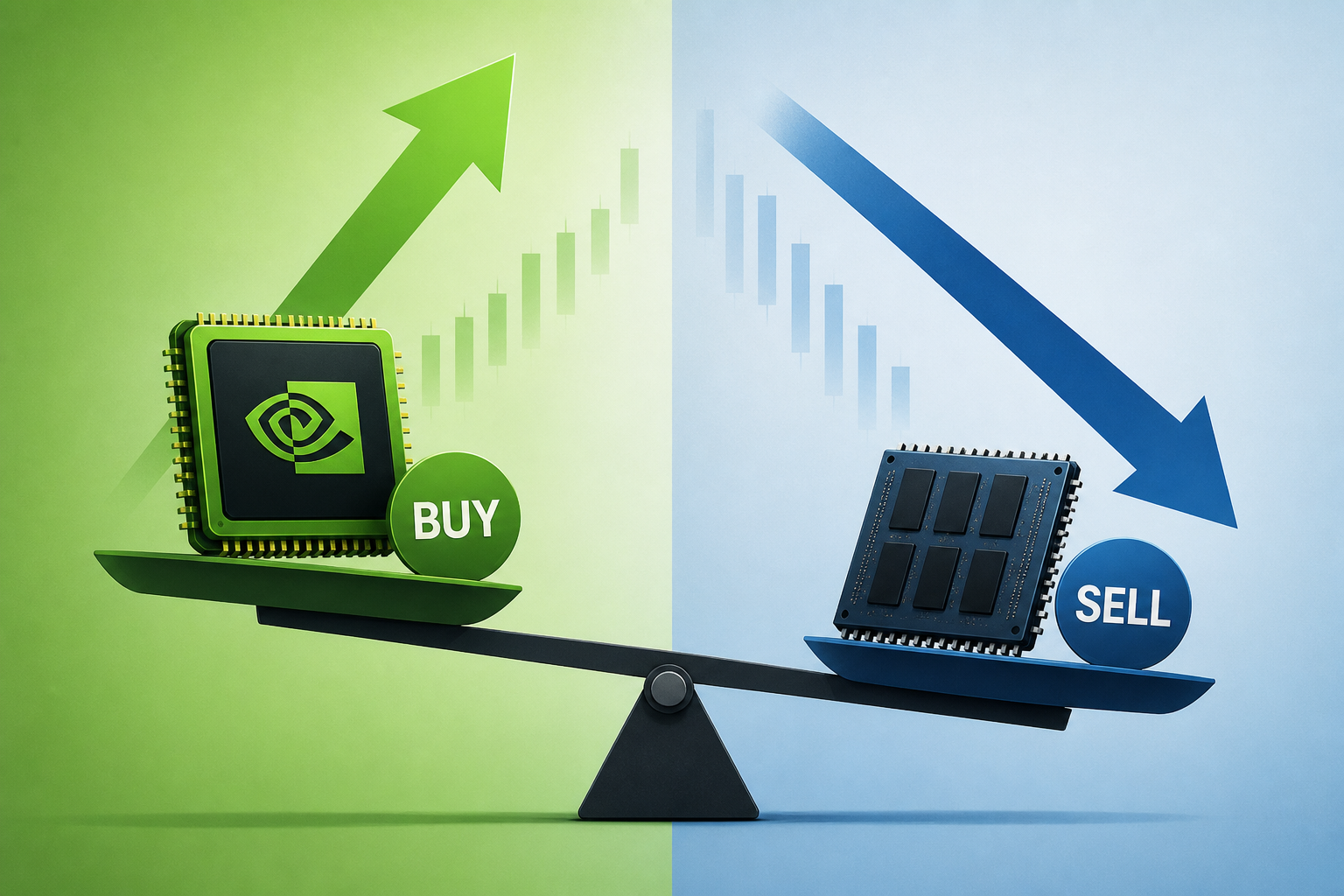 Nvidia Stock vs. Micron Stock: Wall Street Says Buy One and Sell the Other