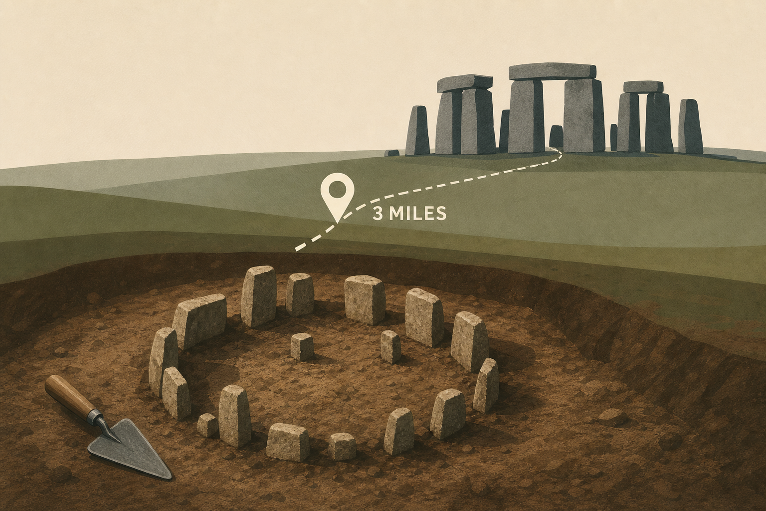 Early prototype of Stonehenge unearthed 3 miles from prehistoric landmark
