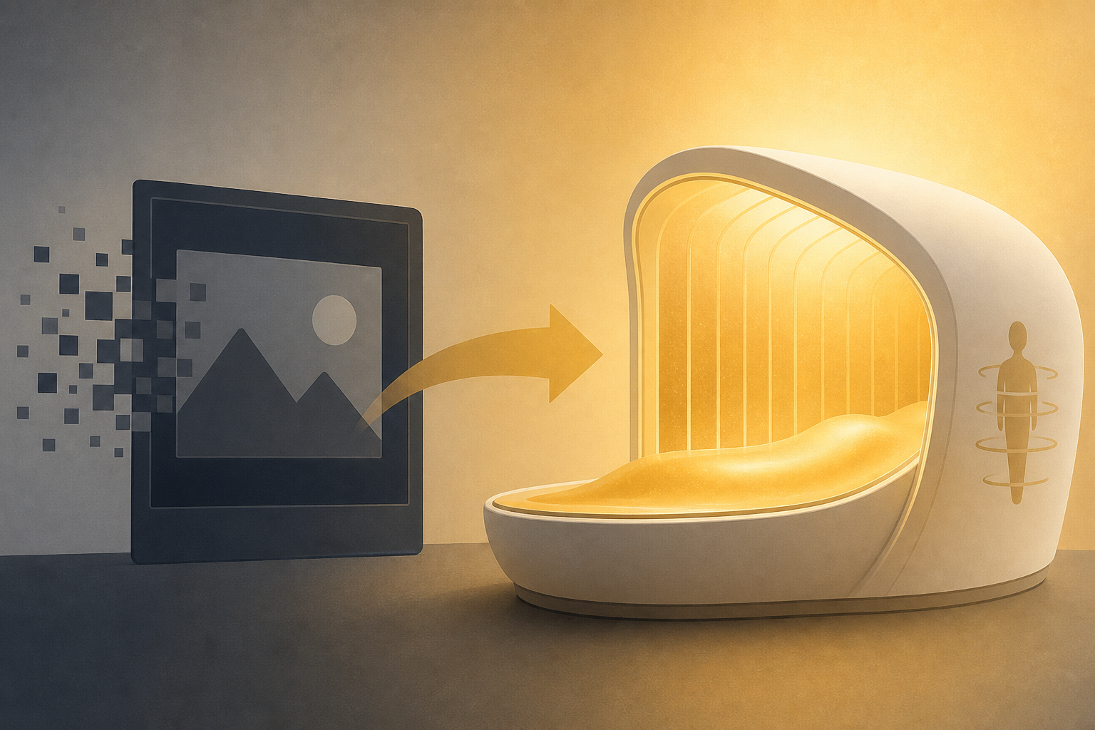 Midjourney pivots from AI image generation to body scanning medical spa where patients bathe in 'golden light'